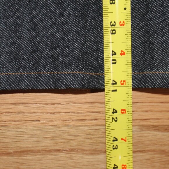 V Cristina Black Jeans with Lace and Rhinestone Button Accents - Picture 9 of 12